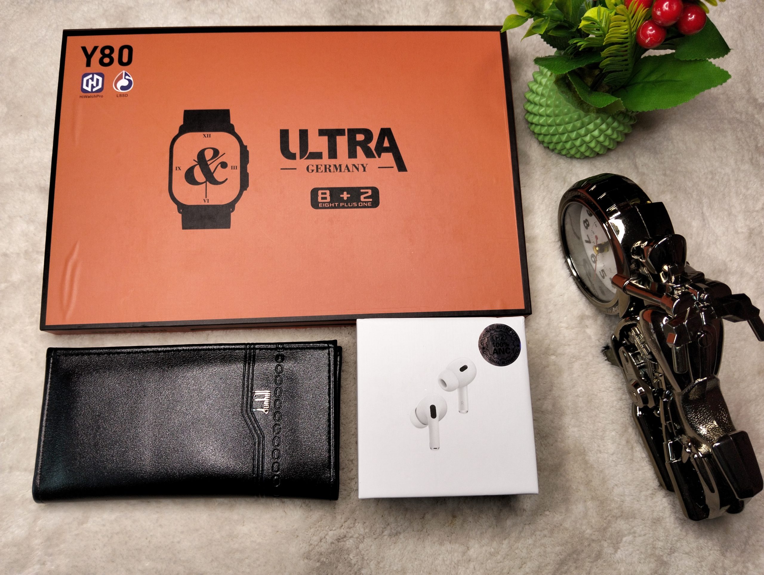 Y80 স্মার্ট ওয়াচ ও এয়ারপড প্রো সুপার কম্বো